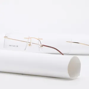 Zirosat 518 Women's Eyeglasses Memory Titanium Rimless