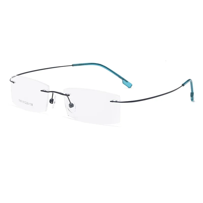 Zirosat 518 Women's Eyeglasses Memory Titanium Rimless