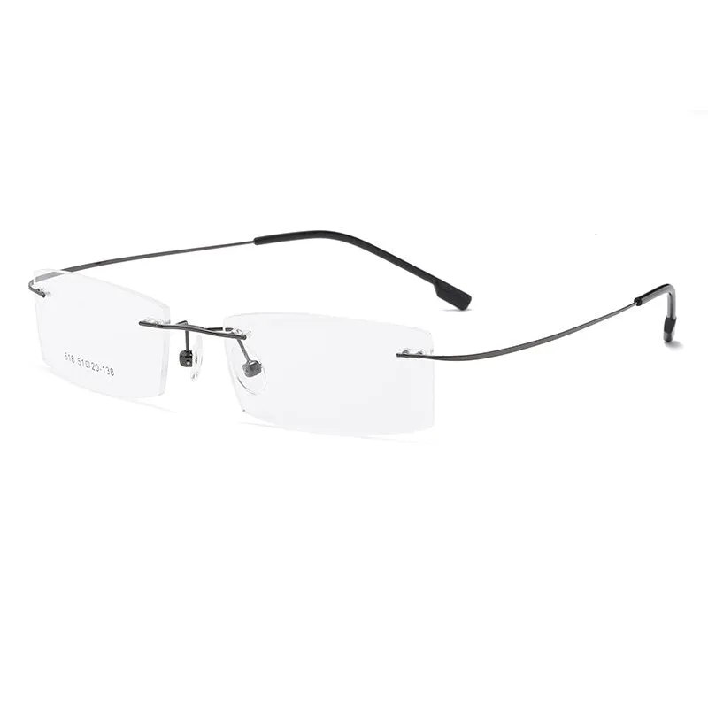 Zirosat 518 Women's Eyeglasses Memory Titanium Rimless