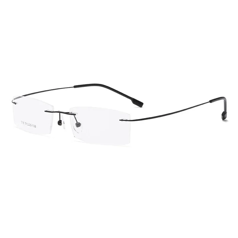 Zirosat 518 Women's Eyeglasses Memory Titanium Rimless